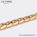 75189 Xuping guangzhou moda imitação de jóias simples fio de seda de ouro cadeias de pulseira